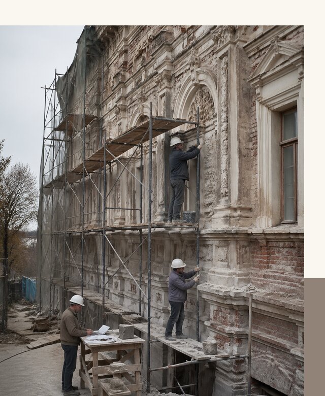 Реставрация объектов культурного наследия под ключ в Кумертау