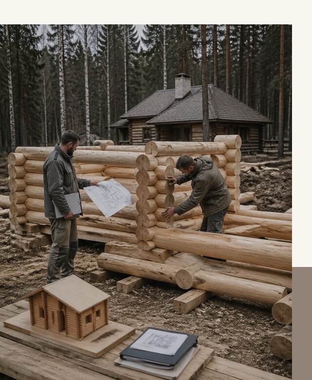 Проектирование и строительство домов из бревна в Кумертау